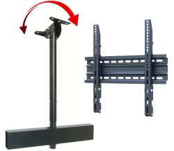 Стойка за таван OMB KIT LIFT ADJUSTABLE, 32"- 60", Max 50kg, Rotable (30°), Height adjustable - 150cm, Slim Tilt 600 INCLUDED, 12° Tilt, Min VESA 200, Max VESA 600x400, Черна product code: 07020