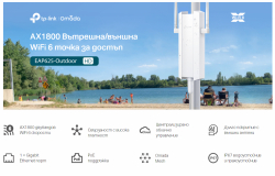 Точка за достъп TP-Link EAP625-Outdoor HD AX1800 Indoor/Outdoor WiFi 6                          