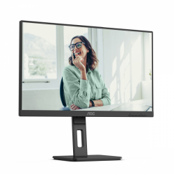 Монитор AOC 24P3CV, 23.8 inch WLED IPS Panel, 16:9, 1920x1080, 300 cd/m2, 1000:1, 50M:1, 75Hz, AntiGlare, 3H, 3-sided frameless, HDMI, DisplayPort, 4x USB 3.2, USB-C Docking, 65W PD, LAN, Speakers, Tilt, Swivel, Pivot, HAS, Flicker-free, Low blue light, VESA 100, Black
