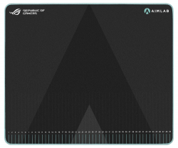 Asus ROG Hone Ace Aim Lab Edition Gaming Mouse Pad, 508 X 420 x 3 mm, Large Size, Soft, Hybrid Cloth Material, Non-Slip Rubber Base, Esports & FPS Gaming,Black