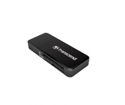 Transcend SD/microSD Card Reader, USB 3.0/3.1 Gen 1, Black                          