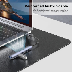 Unitek хъб USB3.0/2.0 HUB 4 port - USB-C input - H1208B