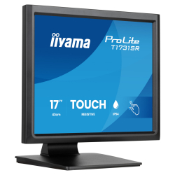 Монитор IIYAMA T1731SR-B2S, 17 inch, Touch monitor, Serial resistive technology, TN panel, AG, 5:4, 1280 x 1024, 250cd/m2, 1000:1, 5ms, IP54 Front, VGA, HDMI, DP, Audio, Speakers, Tilt, Face Up, VESA 100, Black