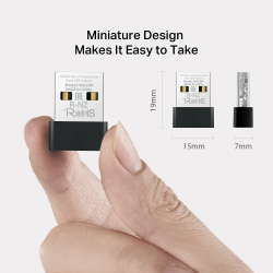 Безжичен Nano USB адаптер Mercusys MA20N AC650