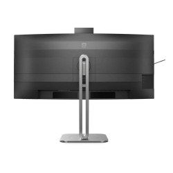 Монитор Philips 34B2U6603CH/00, 34" VA Curved panel, AG, 21:9, WQHD 3440x1440, 450cd/m2, 4000:1, 4ms, 100Hz, sRGB, KVM, SoftBlue, MultiView, Flicker-Free, HDR 400, Adaptive sync, 2x HDMI, DP, Thunderbolt 4, 2x USB-C, 4x USB, LAN, HBR3, Speakers, HAS, Swivel, Tilt, Webcam, Black/Grey