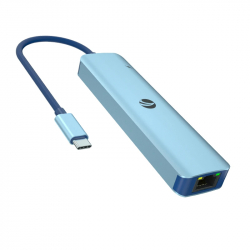 VCom докинг станция Docking Station Type-C 6-in-1 - CUE55 - PD3.0 100W, LAN 1000Mbps, HDMI, USB3.0 x 3