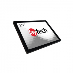Монитор Faytech 1010502597 FT15TMCAPHBOB, 15" Capacitive HB Touch Monitor, Optically bonded, IP65 protection, AG, 7H, 4:3, 1024 x 768, 1000 cd/m², 700:1, All-in-One cable, HDMI, USB-Touch, 8-36V DC-In, Aluminum, VESA 100, Black