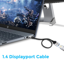 VCom удължителен кабел Display Port Extension v1.4 DP M / F - 8K - CG635F-1.0m                          