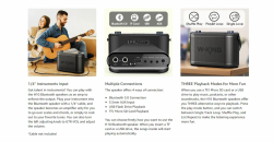 W-King Блутут парти колона Bluetooth Party Speaker - H10 - 120W, 2 x Wireless Microphones, Karaoke