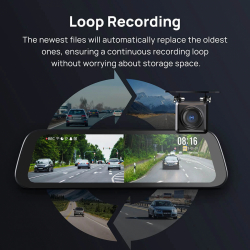 70mai комплект огледало и камера за задно виждане видеорегистратор Rearview Dash Cam 3K HDR Set - S500