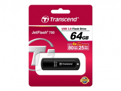 Transcend 64GB, USB3.1, Pen Drive, Classic, Black