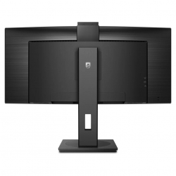 Монитор Philips 34B1U5600CH/00 34 inch VA LCD Panel, Curved 1500R, Anti Glare, 21:9, 3440x1440, 4ms, 100Hz, 350cd/m2, 3000:1, 50M:1, MultiView, PbP, PiP, KVM, Windows Hello Web Cam, HDMI, DisplayPort, USB-C (PD 100W) Docking, HBR3, 4x USB-A, LAN, Tilt, Swivel, HAS, Speakers, VESA 100, Kensington Lock, Black