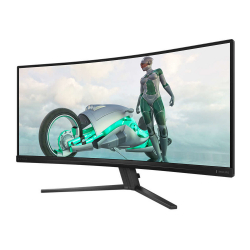 Монитор Philips 34M2C3500L/00, 34", Evnia curved gaming monitor, Fast VA panel, 21:9, AG, WQHD 3440x1440, 300cd/m2, 4000:1, 0.5ms, 180Hz, Adobe RGB, sRGB, DCI-P3, HDR 10, Adaptive sync, Flicker-free, PIP / PBP, 2x HDMI, DisplayPort, Audio out, Tilt, VESA 100, Black