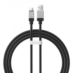 Кабел  Baseus CoolPlay USB към USB-C 100W 1м CAKW000601 - черен