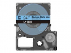 EPSON Matte Tape Blue/Black 24mm 8m LK-6LBJ
