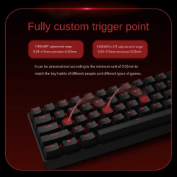 Madlions професионална геймърска механична клавиатура Professional Gaming Mechanical Keyboard FIRE 68 RGB - 8K, Gateron Dual-Rail Magnetic Switches [Linear], R