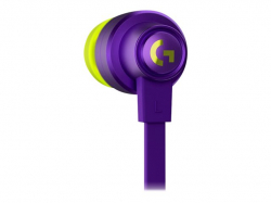 Logitech G333 Gaming Headphones, Cable Management, Custom-length Cable, Dual Dynamic Drivers, Purple