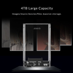 Orico външна кутия за диск Storage - Case - 2.5 inch 5Gbps Type-C Transparent - 2139C3-G2-CR-EP