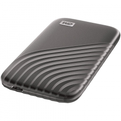 WD My Passport SSD 1TB Space Gray Cross Compatible USB 3.2 Gen-2 and USB-C 1050MB/s Read 1000MB/s Write PC Mac Compatiable