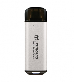 Transcend 1TB, USB External SSD, ESD300S, USB 10Gbps, Type C, Silver