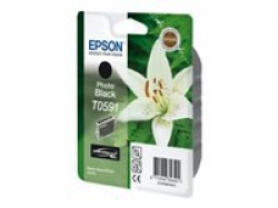 EPSON T0591 ink cartridge photo black standard capacity 13ml 1-pack blister without alarm