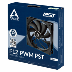 Arctic Вентилатор Arctic Fan F12 PWM PST (black) - 120mm/230-1350rpm