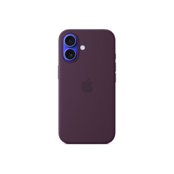 Apple iPhone 16 Silicone Case with MagSafe - Plum                          