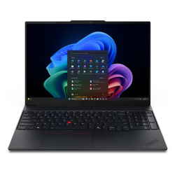 Лаптоп Lenovo ThinkPad E16 G4 Intel Core 5 320 (up to 4.6Ghz, 6MB), 16GB DDR5-5600, 512GB SSD, 16" WUXGA (1920x1200) IPS AG, Intel Graphics, FHD 1080p&IR Cam, Backlit KB, WLAN, BT, FPR, DOS, 3Y Onsite