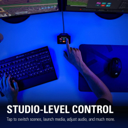 Elgato Stream Deck Mini, 6 fully customizable LCD keys at your fingertips. All poised to trigger unlimited actions upon a single tap