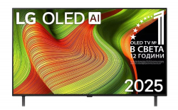 Телевизор LG OLED48B53LA, 48" UHD OLED, 4K (3840 x 2160), DVB-C/T2/S2, Alpha 8 AI 4K Gen2, 100Hz, webOS 25 ThinQ AI, HDR10, VRR (120 Hz), NVIDIA G-SYNC, AMD FreeSync, Dolby Vision, Dolby Atmos, Wi-Fi 6, Bluetooth, HDMI, USB, Airplay 2, Multi View