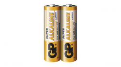 Алкална батерия GP SUPER LR6 AA, 2 бр. в опаковка / shrink, 1.5V, GP-BA-15A21-S2                          