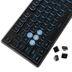 White Shark геймърска клавиатура Gaming Keyboard TACHI - Low-Profile (English US), Black