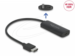 Delock адаптер HDMI-A мъжко към  USB Type-C™ женско (DP Alt Mode) 4K 60 Hz