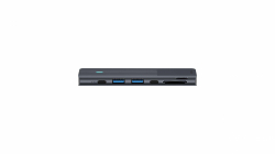 Мултипортов адаптер, RAPOO UCM-2003, 7 в 2, USB-A, USB-C, HDMI, SD/MicroSD, Черен
