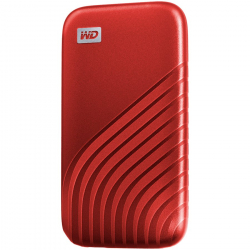 WD My Passport SSD 1TB Red Cross Compatible USB 3.2 Gen-2 and USB-C 1050MB/s Read 1000MB/s Write PC Mac Compatiable