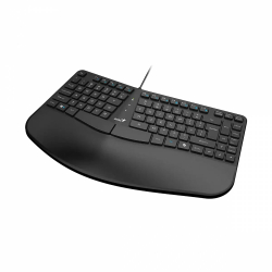 Genius клавиатура Ergonomic Keyboard Ergo KB-700 Black - Copilot, Split Wave Design, Palm Rest