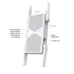 Удължител на обхват TP-Link RE405BE BE6500 Wi-Fi 7 2-лентов