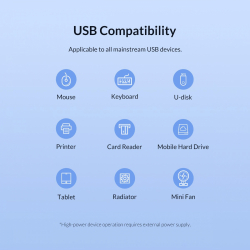 Orico хъб USB3.0 HUB 4 port - Type C input, 0.15m cable, aux Type-C power input - TWU3-4A-BK