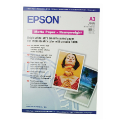 EPSON S041261 Matte heavyweight paper inkjet 167g/m2 A3 50 sheets 1-pack                          