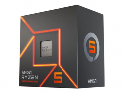 AMD CPU Desktop Ryzen 5 6C/12T 7600 (5.2GHz Max, 38MB,65W,AM5) box, with Radeon Graphics and Wraith Stealth Cooler