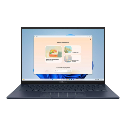 Лаптоп Asus Zenbook UX3405CA-ST1098W,Intel Ultra 7 255H 2.0 GHz (24MB Cache, up to 5.1 GHz, 16 cores, 16 Threads), 14.0 OLED WQXGA+(WQ+) 2880X1800 16:10 Bend+500nits Glare , 120 Hz, LPDDR5X 16GB ( on board ),1TB SSD G4, Windows 11 , Ponder Blue Лаптоп Asus Zenbook UX3405CA-ST1098W,Intel Ultra 7 255H 2.0 GHz (24MB Cache, up to 5.1 GHz, 16 cores, 16 Threads), 14.0 OLED WQXGA+(WQ+) 2880X1800 16:10 Bend+500nits Glare , 120 Hz, LPDDR5X 16GB ( on board ),1TB SSD G4, Windows 11 , Ponder Blue