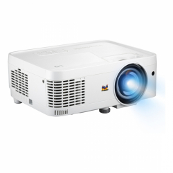 Проектор ViewSonic LSD300W-ST, Short Throw LED education projector, DLP, WXGA 1280x800, 3300AL, Throw ratio 0.49, Throw distance 0.63-1.58m, Fixed optical zoom, HDMI, RS232, LAN, Computer in, Audio in, Monitor out, Audio out, Speaker, 360° projection, Keystone, White