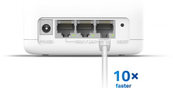 Безжична Wi-Fi 6 Mesh система Mercusys Halo H60X(2-pack) AX1500 Безжична Wi-Fi 6 Mesh система Mercusys Halo H60X(2-pack) AX1500