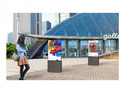 SAMSUNG OH24B Outdoor LCD 24inch FHD 16:9 IP56 rated display kit with protection glass 1500nits 2xUSB 2.0 RJ45 HDMI