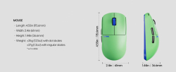 Pulsar професионална геймърска мишка Wireless Gaming Mouse X2 CrazyLight Aqua Zest 8K