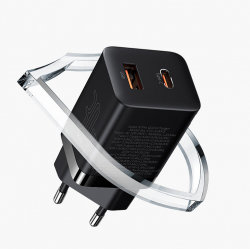 Зарядно устройство Baseus Super Pro USB-A към USB-C 30W CCSUPP-E02 - бяло