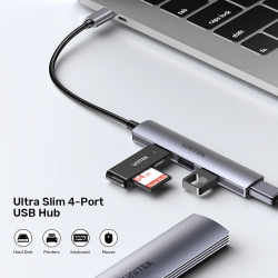 Unitek хъб USB3.0/2.0 HUB 4 port - USB-C input - H1208B