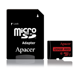 Apacer карта памет microSDXC 64GB UHS-I U1 R85 Class10, Adapter - AP64GMCSX10U5-R                          