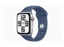 Смартчасовник APPLE Watch SE2 v3 Cellular 44mm Silver Alu Case with Denim Sport Band ML