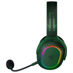 Razer Barracuda X Chroma Phantom Green Edition, Gaming Headset, Black, Oval Ear Cushions, 2.4 GHz Wireless / Bluetooth, Breathable Fabric with Memory Foam Cushions, Detachable Razer HyperClear Cardioid Mic, 7.1 Surround sound